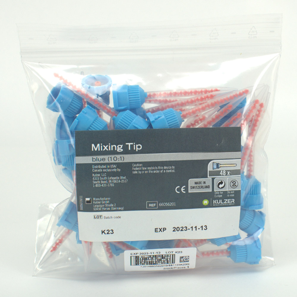 Mixing Tips Blue 10:1, 48 stuks