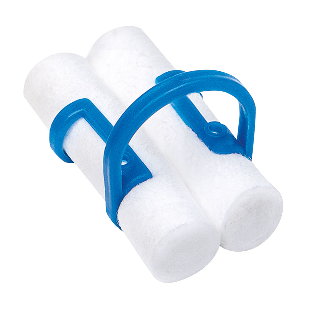 Katoenclip wattenrolhouder kunststof, 100 stuks