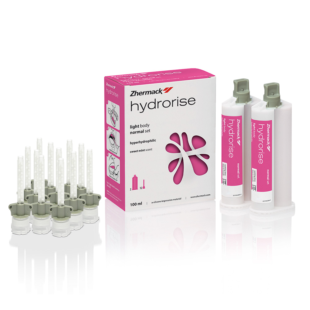 Hydrorise Light Body, 2x 50 ml Patroon, 12 x Mixing Tips