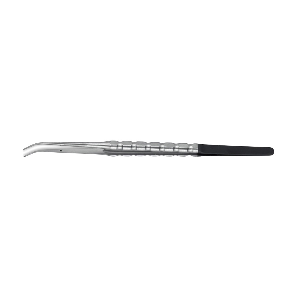 Pincet Micro SCPV-18cm gebogen S-L St