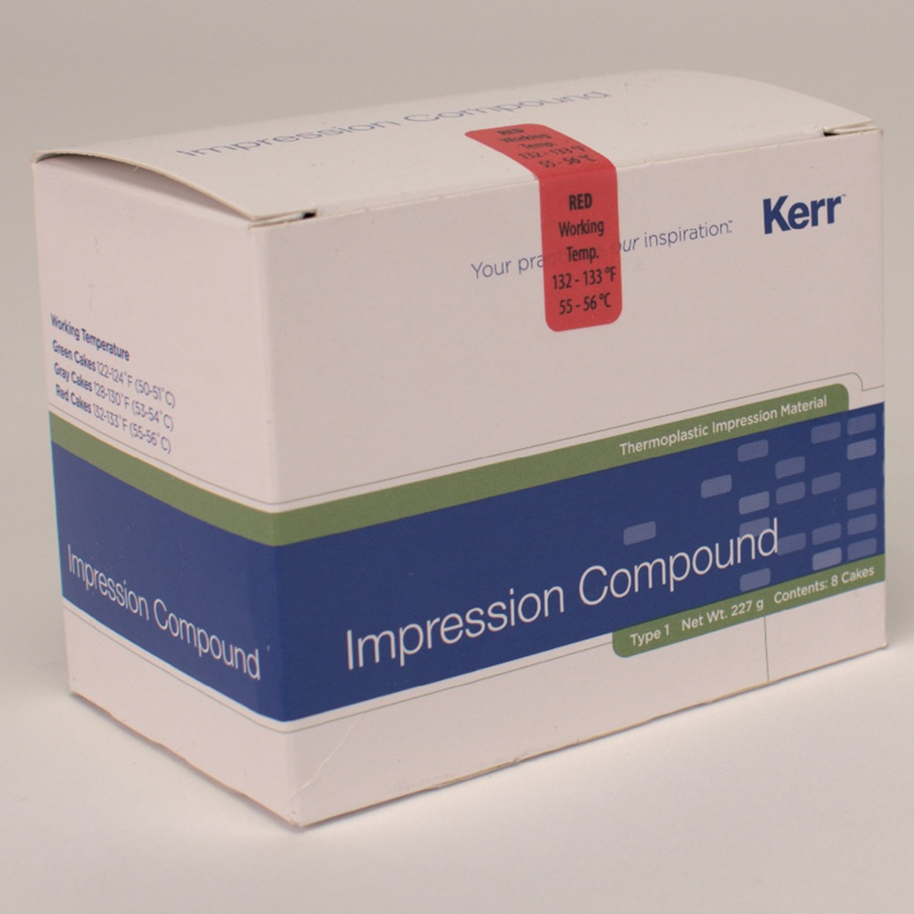 Impression Compound rood Platen, 8 stuks