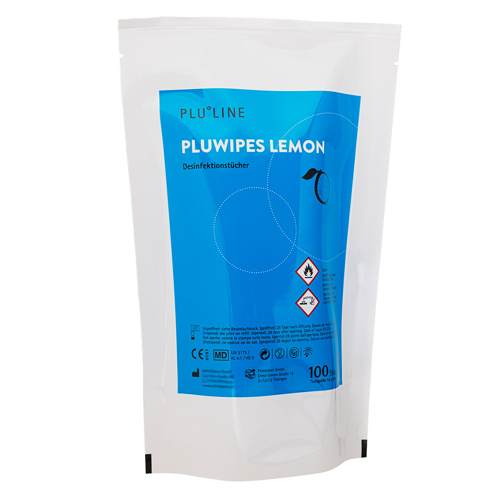Pluwipes citroen, verpakking van 100 stuks