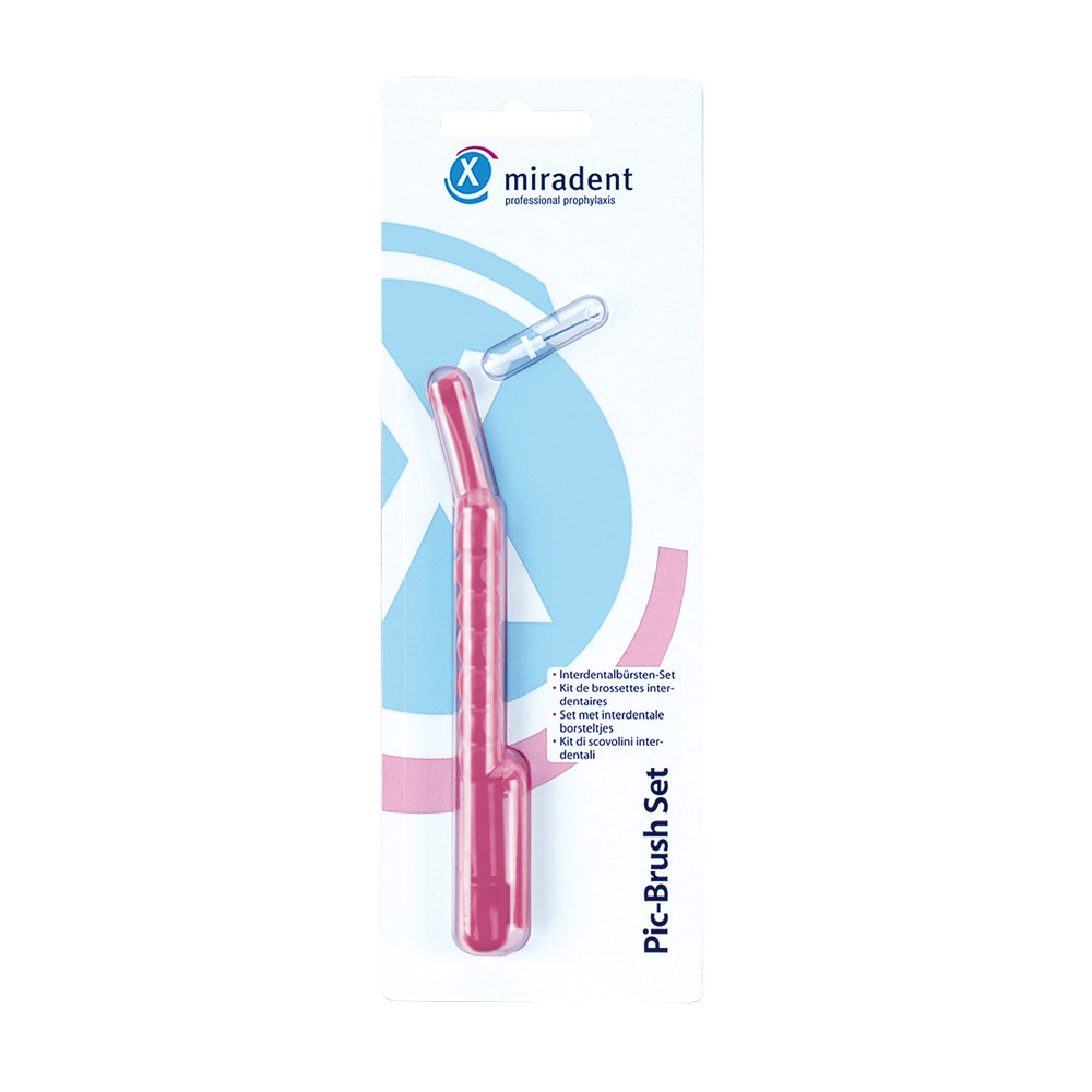 Pic Brush roze transparant, Set