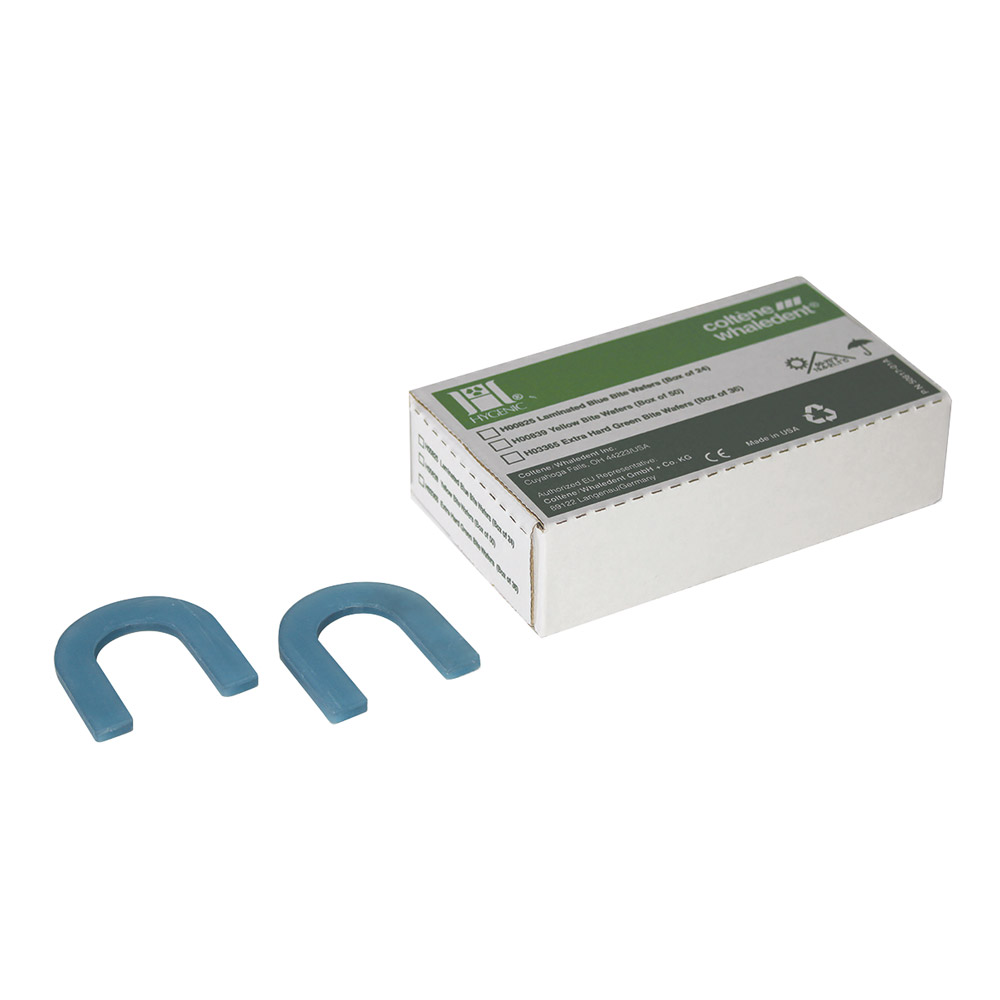 Bijtsjablonen gelamineerd blauw, 24 stuks