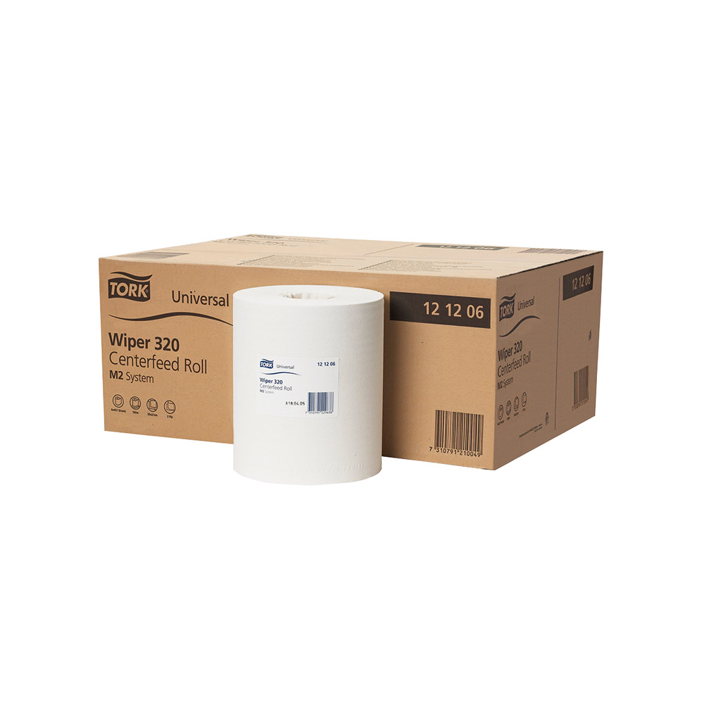 Tork Universele Doek M2 wit 320, 6 rollen