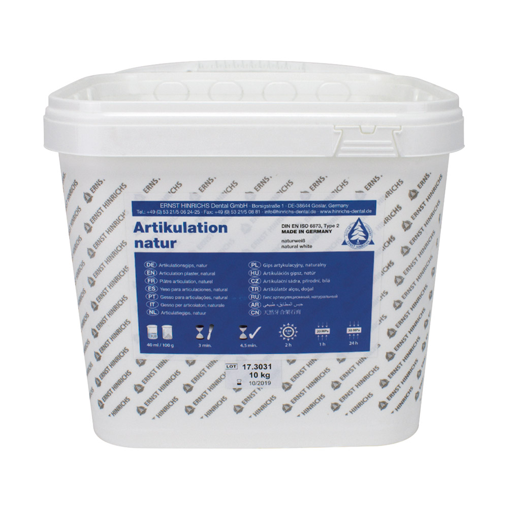 ARTIKULATIEGIPS NATUUR 10 KG EIMER