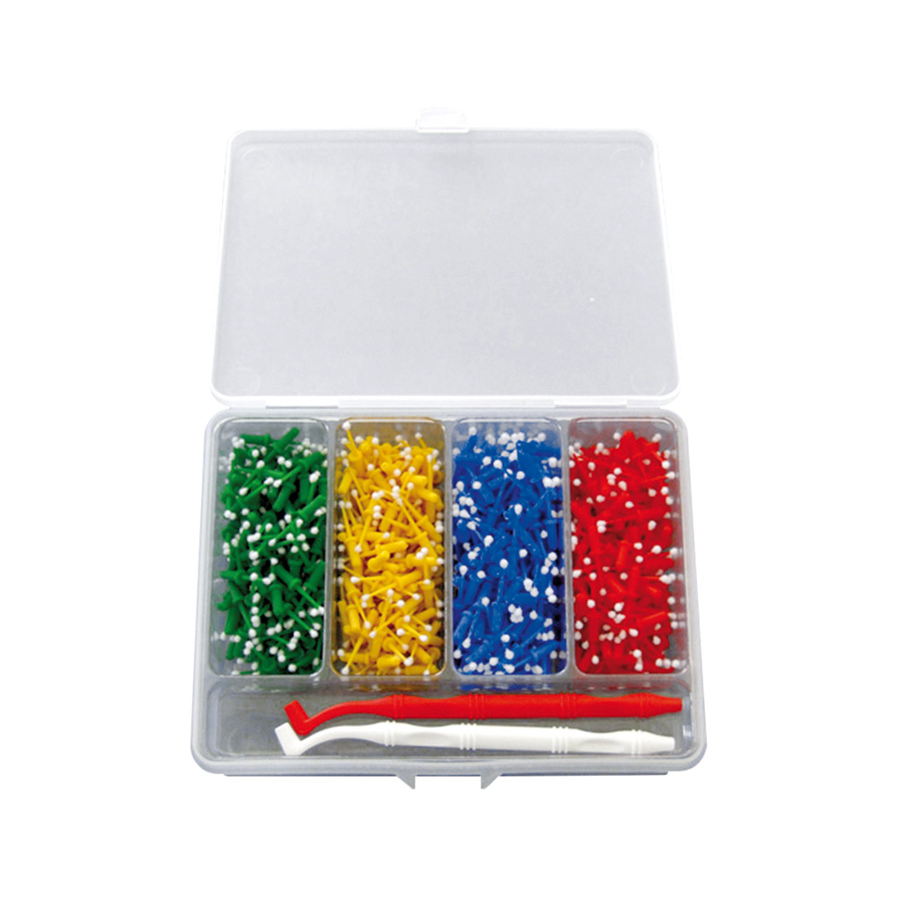 Mini-Appli-Tips geel, 100 stuks