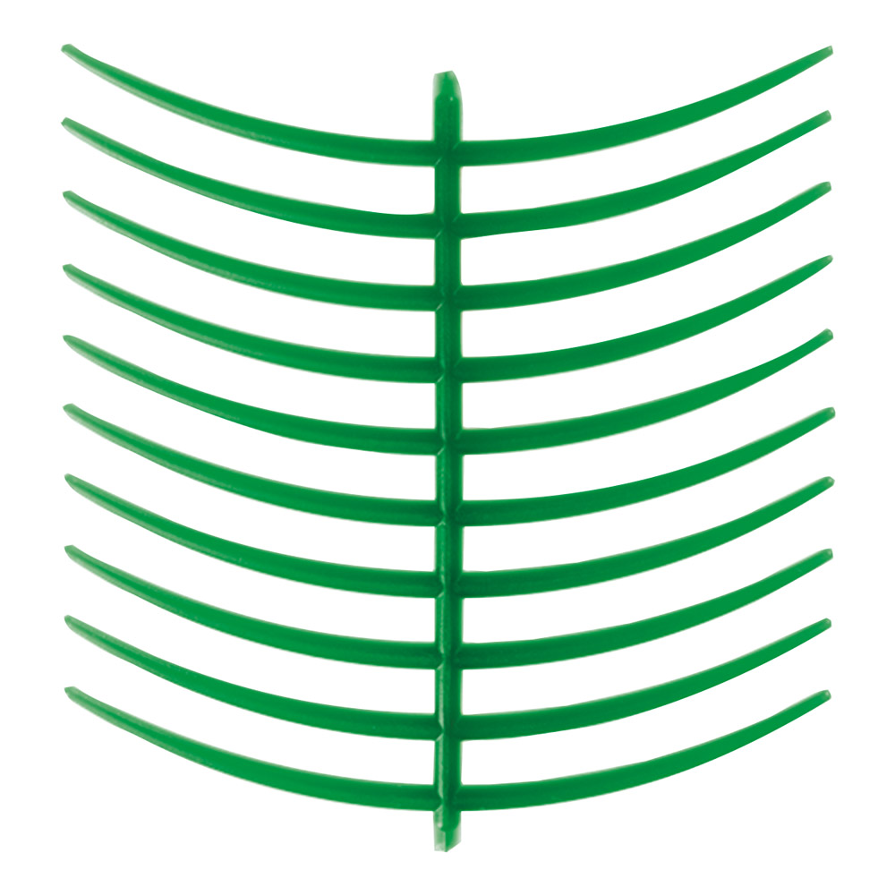 Gebogen groene ringklemmen, vellen van 10 stuks