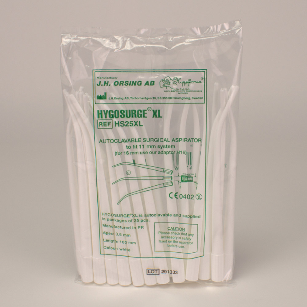 Hygosurge chirurgische zuiger wit 3,6 mm, 25 stuks