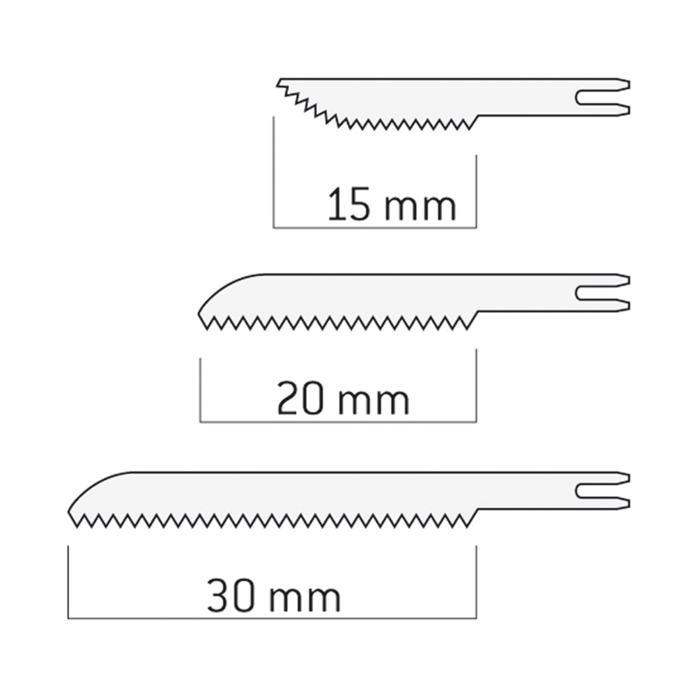 Reciprozagend zaagblad 30 mm voor S-8 R, 5 stuks
