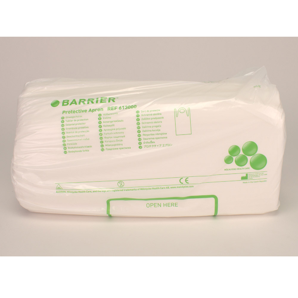 Barrière schort laminaat wit 115 x 75 cm, 200 stuks