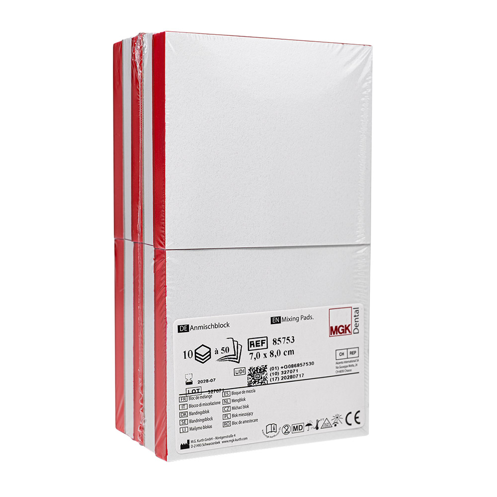Kleine mengblok 7x8 cm 10 stuks