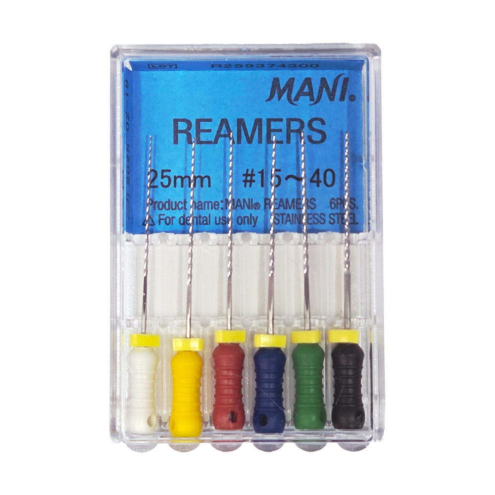 Mani Reamers 25 mm, Maat 15-40, 6 stuks