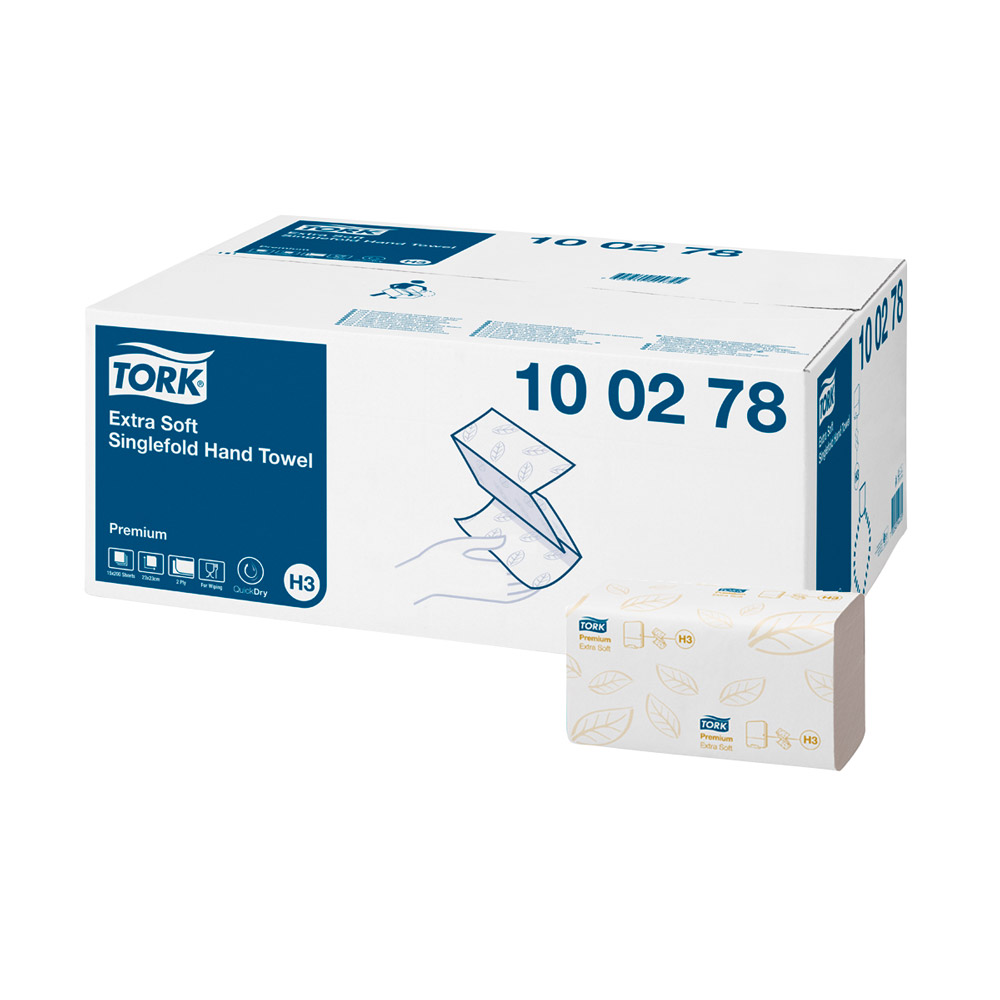 Tork Premium Handdoeken ZZ wit, Omdoos