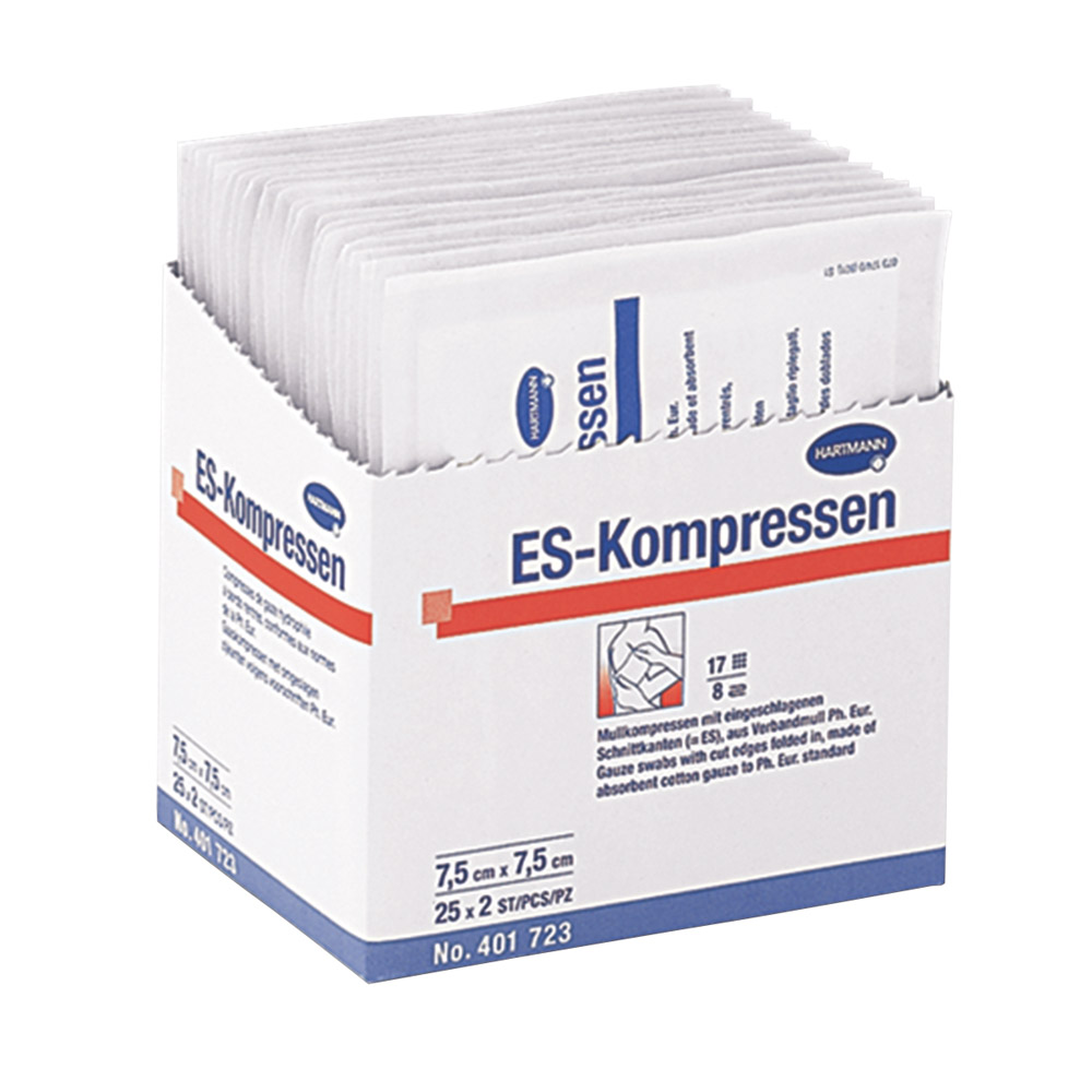 ES-Kompresse niet-steriel 5 x 5 cm 12-laags, 100St