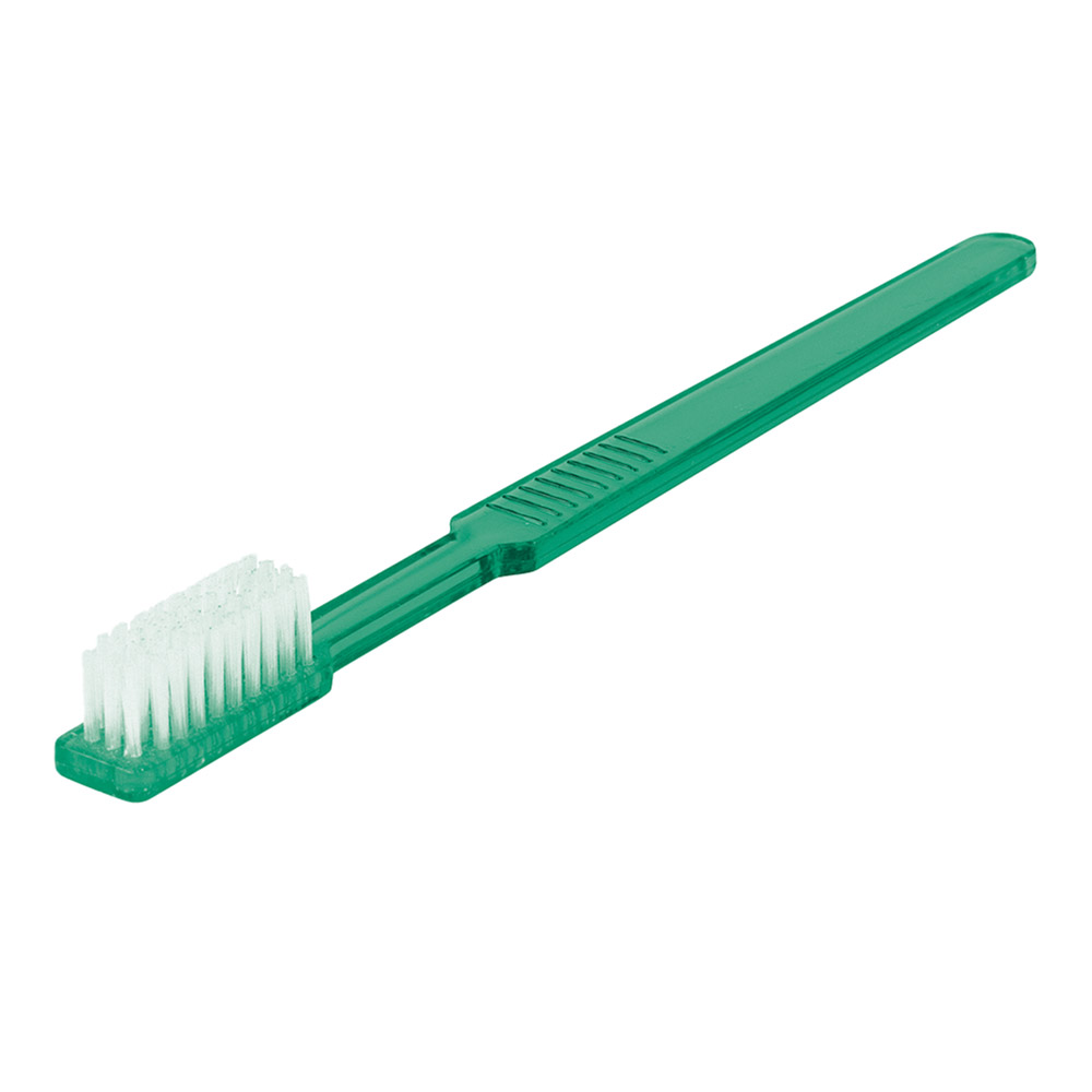 Wegwerp-tandborstels met tandpasta groen, 100 stuks