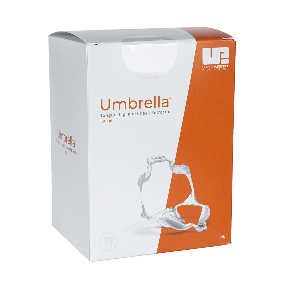 Umbrella wangspreider groot transparant, 5 stuks