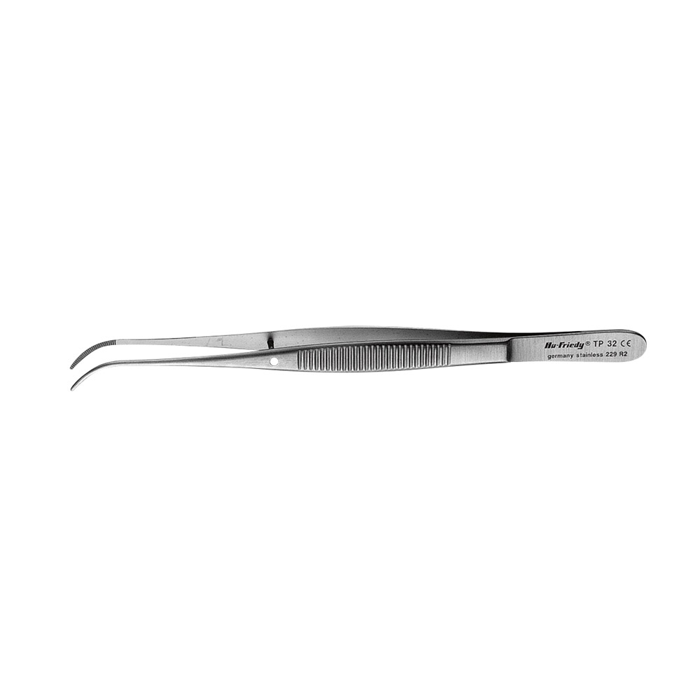 Anatomische pincet 32-12,5 cm gebogen St