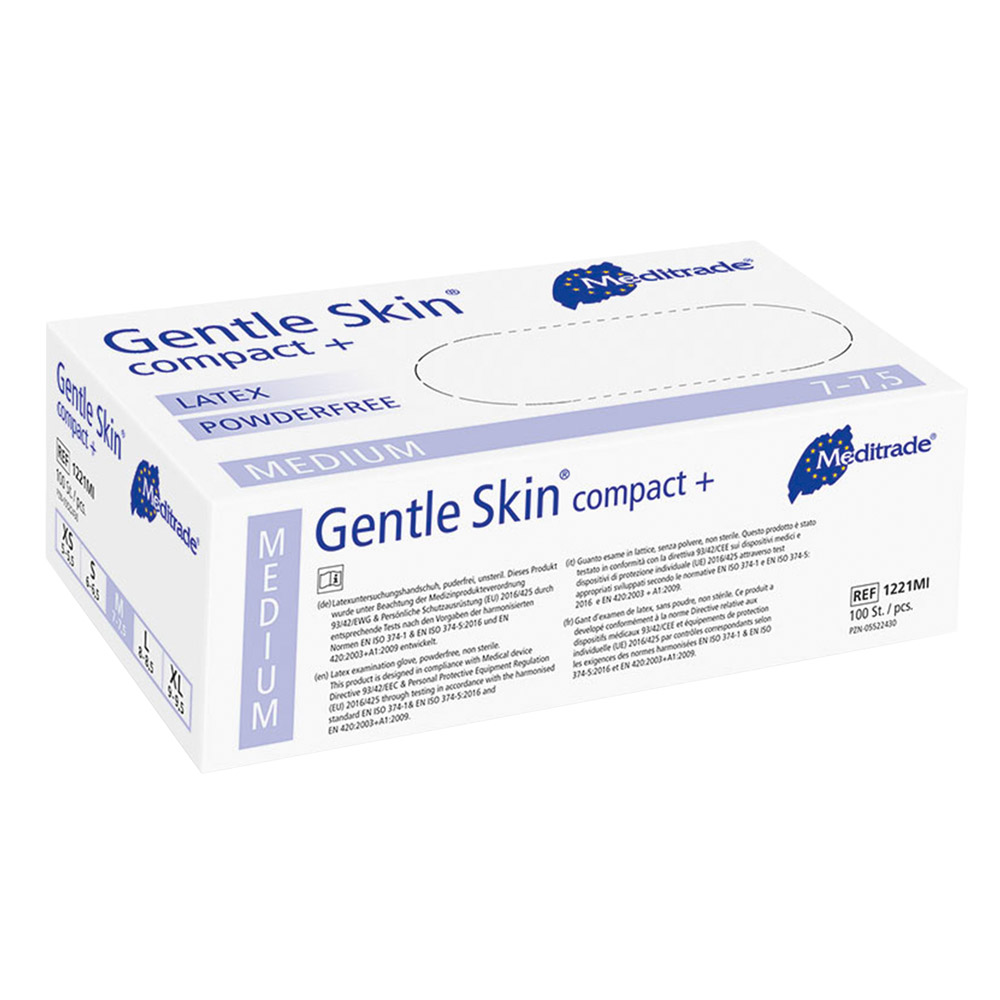 Gentle Skin Compact+ handschoenen poedervrij Maat M, 100 stuks