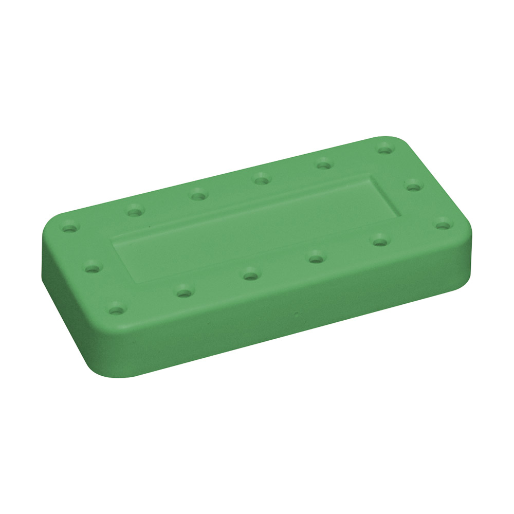 Burblok 14-gats magnetisch groen, stuk