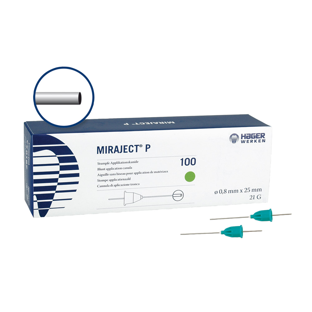 Miraject canules P G21 0,8 x 25 mm, 100 stuks