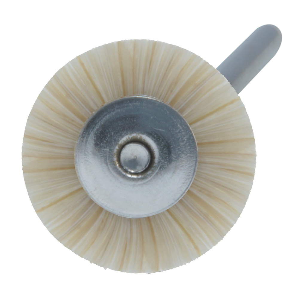 Mini-borstel paardenhaar 19 mm licht gemêleerd, 12 stuks