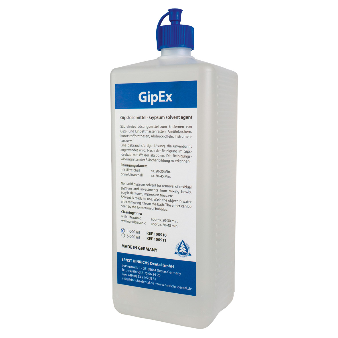 Gipsoplosser Hinrichs, 1 L fles