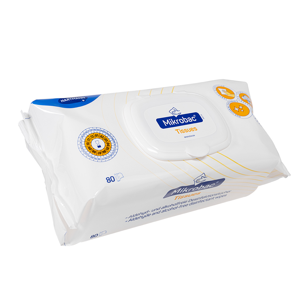Mikrobac Tissues, 80 stuks Flowpack