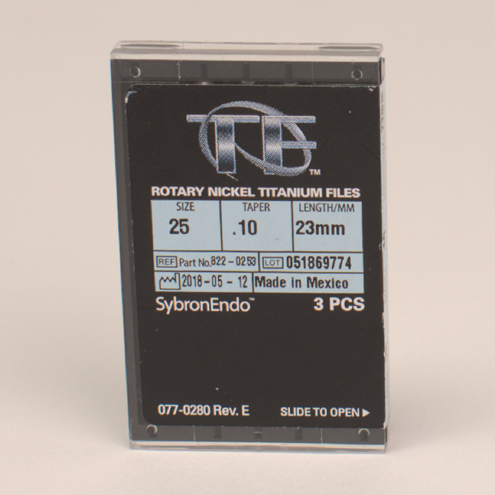 Twisted Files 25/.10 Taper 23 mm, 3 stuks