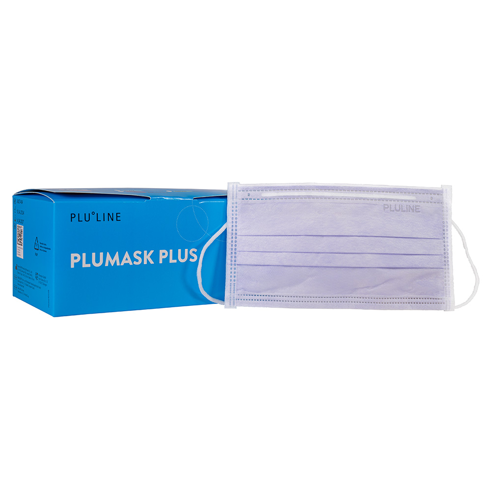 PLUMASK PLUS Mondmasker paars, 50 St.