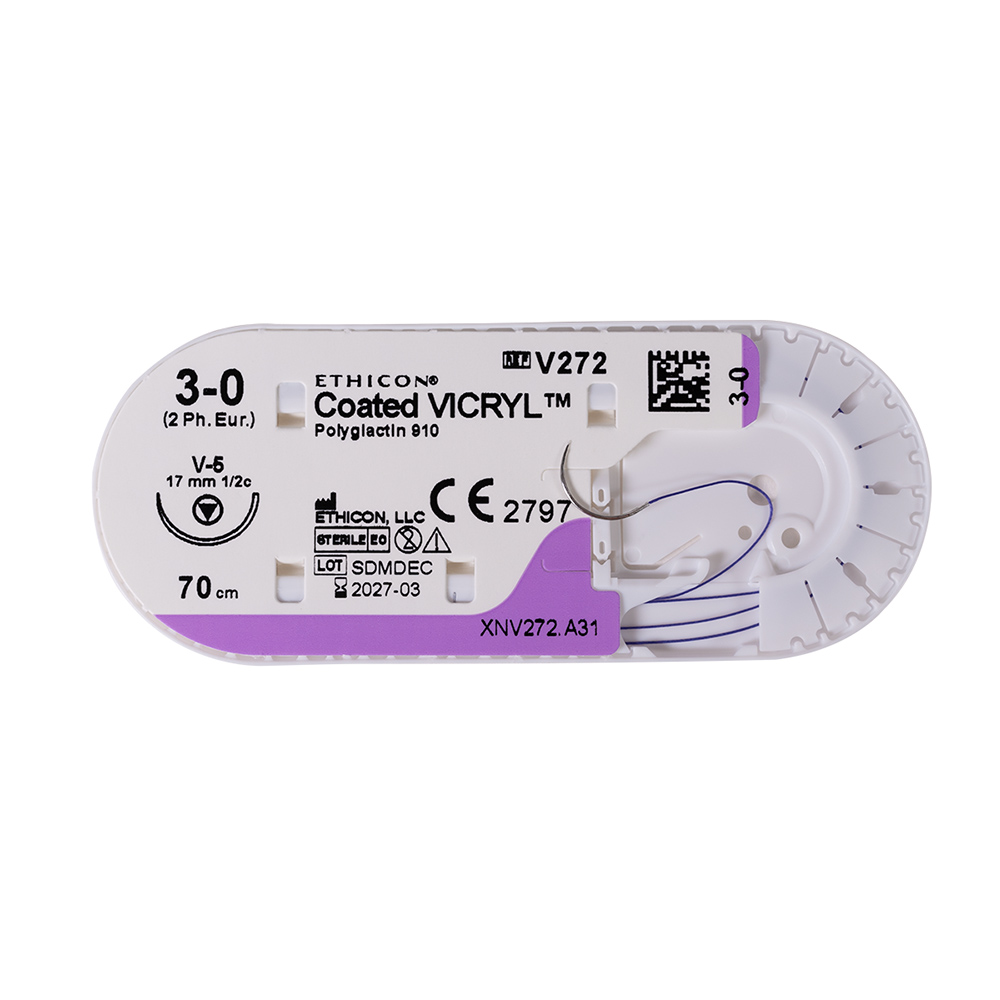 Vicryl violet 3-0 V5 0,70, 36 stuks
