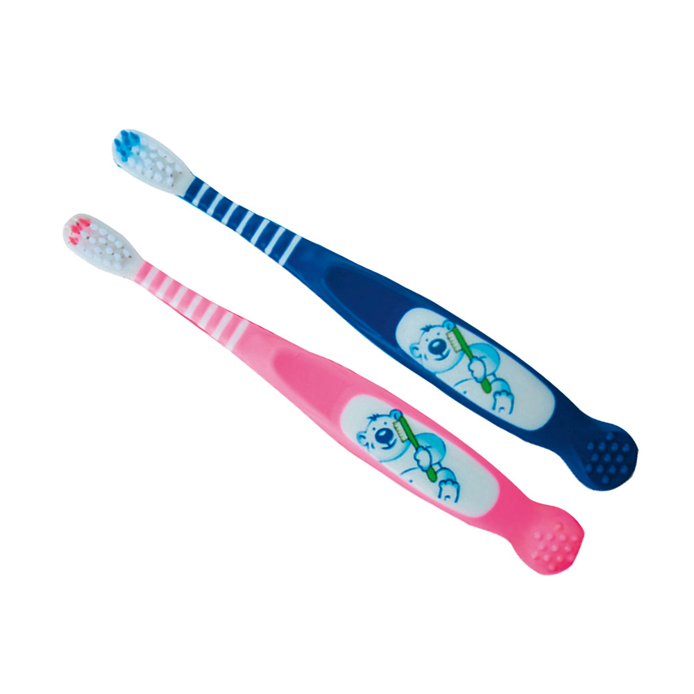 Tandenborstel baby 0-3 jaar, beer, blauw, St