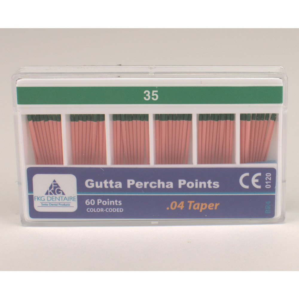 FKG Guttaperchapuntjes 04. 035, 60 stuks