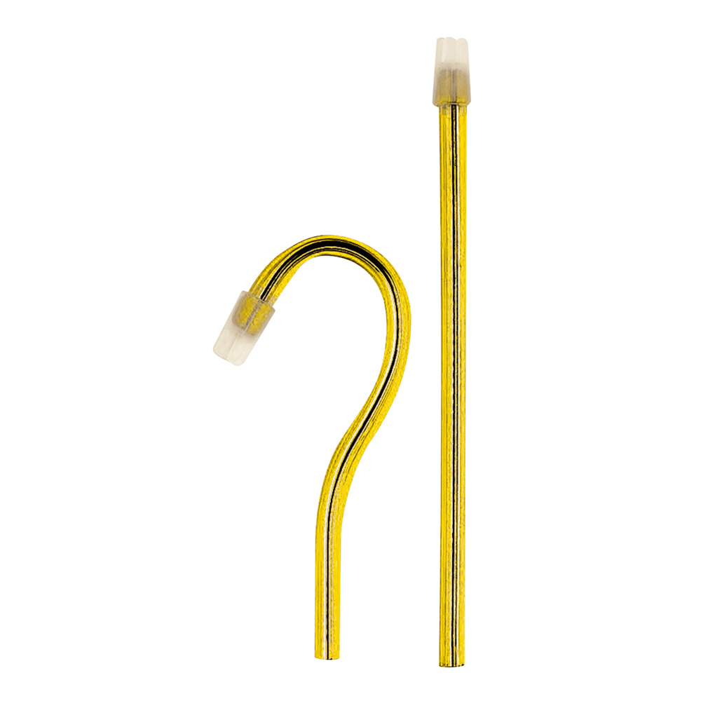 Flexibele gele speekselzuiger, 100 stuks