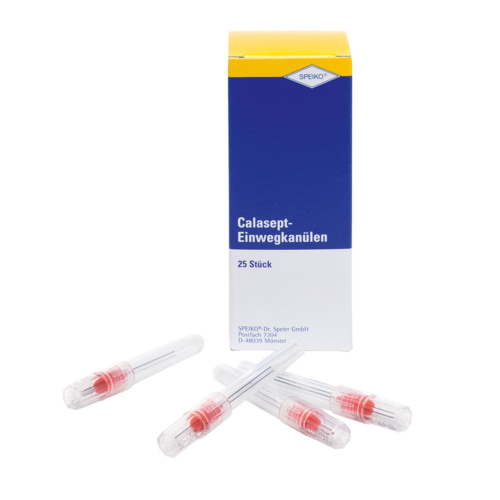 Calasept wegwerpcanules, 25 stuks