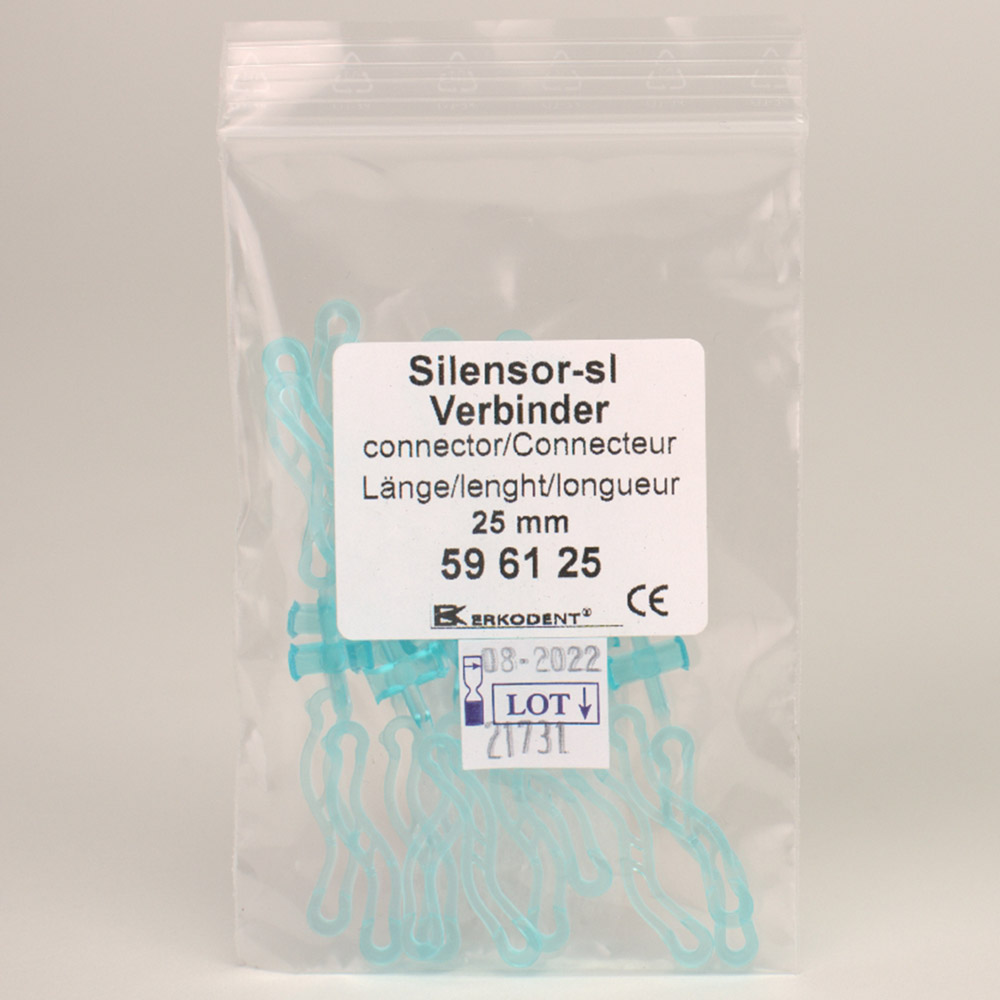 Silensor SL connector 25 mm, 10 paar