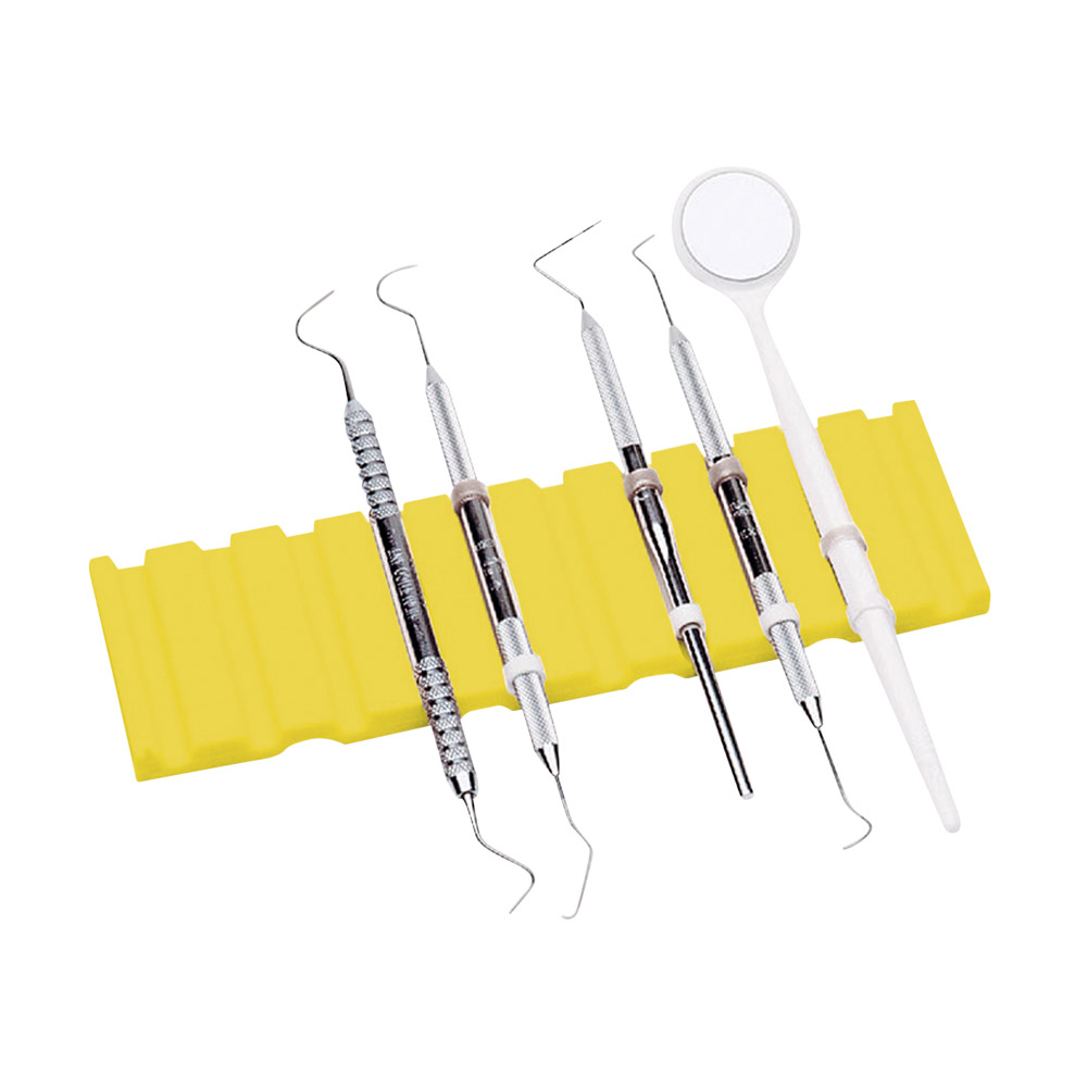 Instrumentenmat voor trays neon geel, stuk
