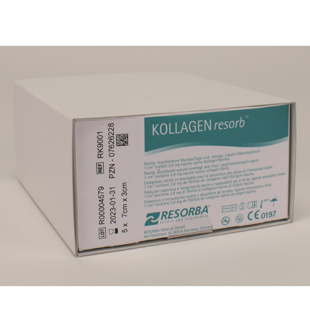 Kollagen Resorb 7 x 3 cm, 5 stuks