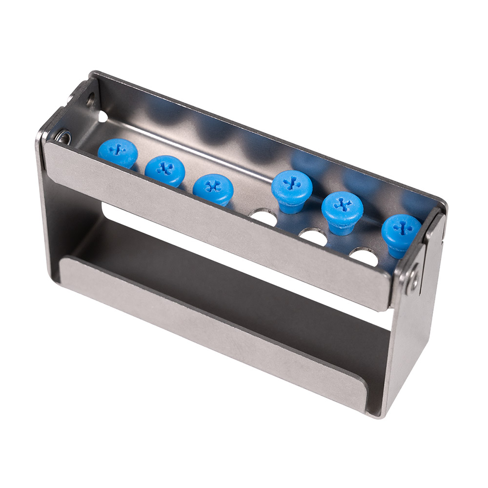 Boorkophouder Plug'In 6 gaten 4 cm hoog lichtblauw, stuk