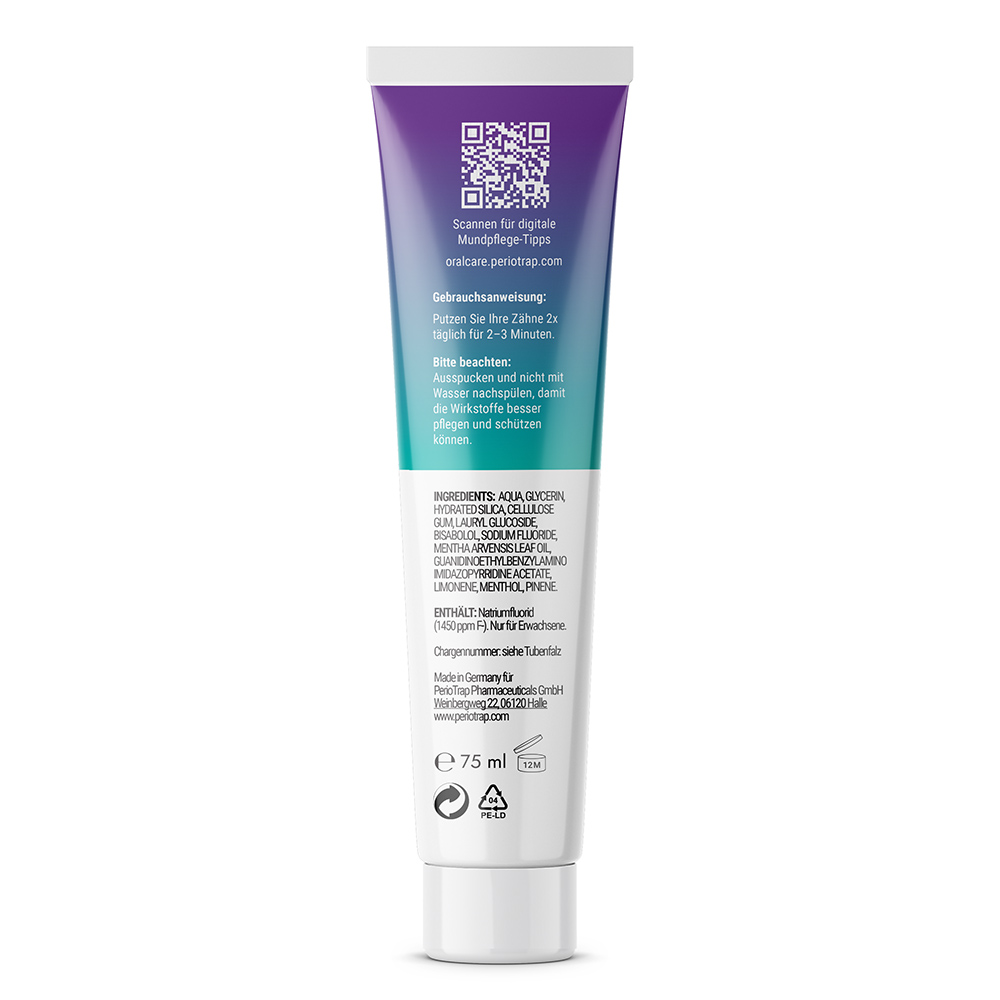 PerioTrap Microbioom Tandpasta, 75 ml Tube