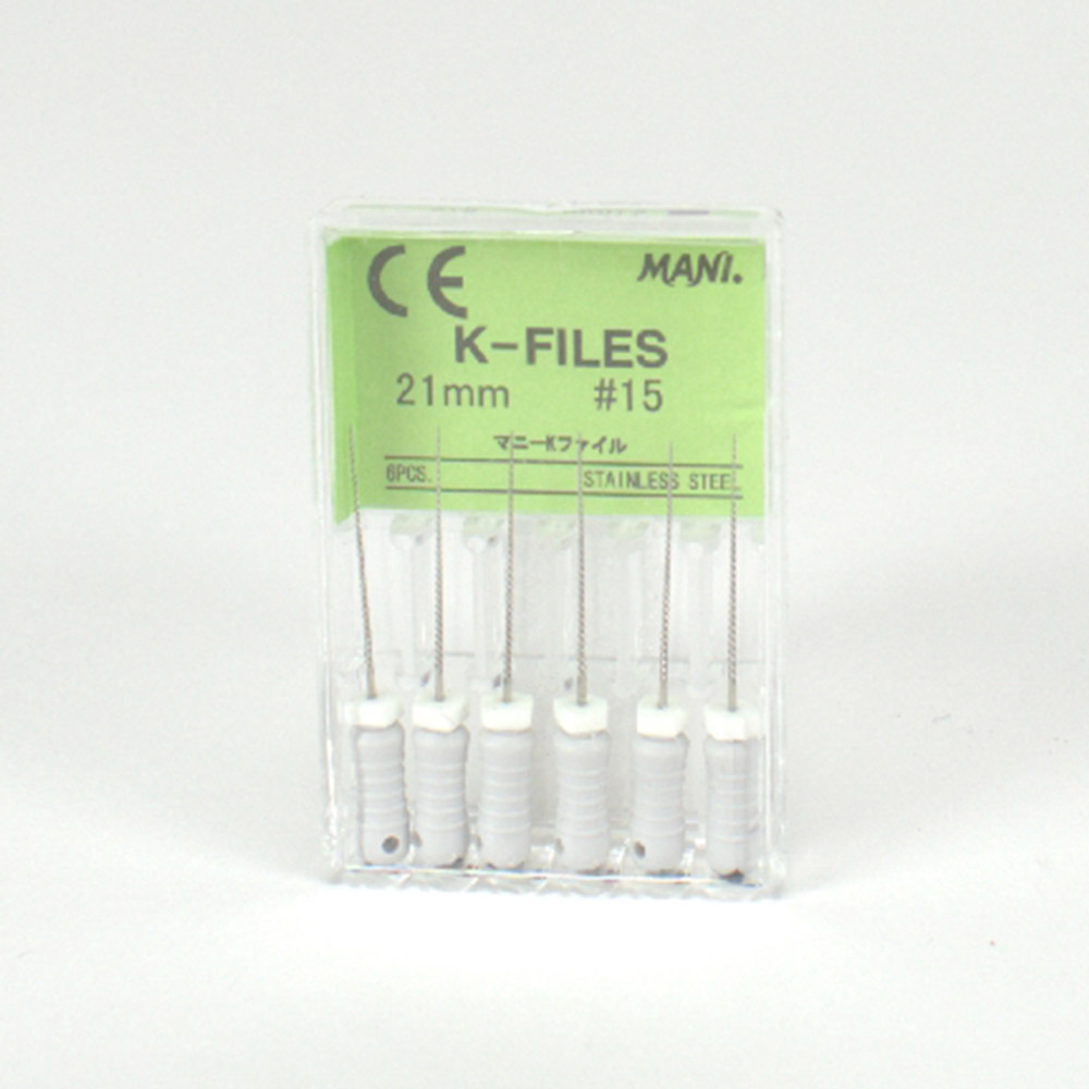 Mani K-vijlen 21 mm, maat 15-40, 6 stuks