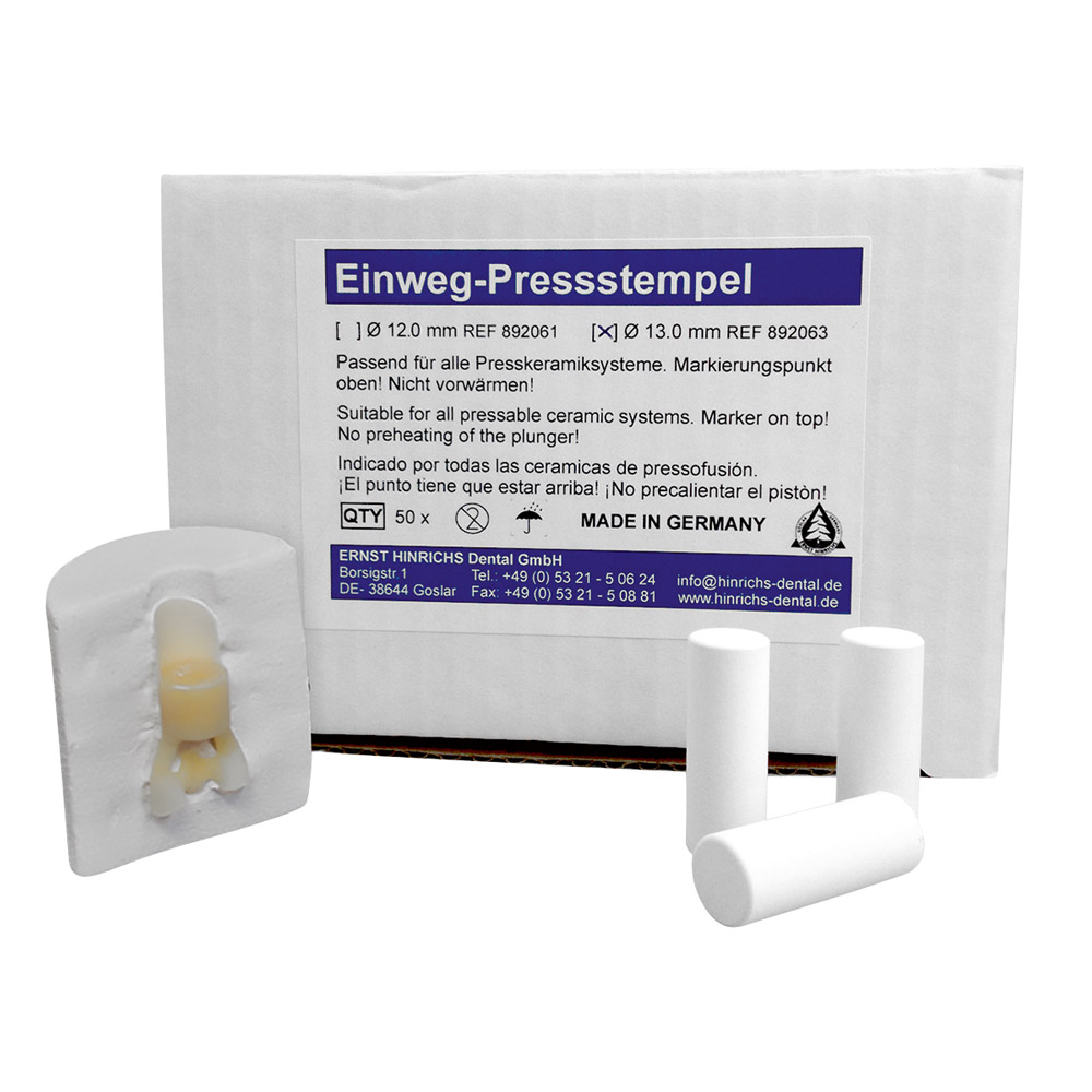 Wegwerp-drukstempel 13 mm, 50 stuks