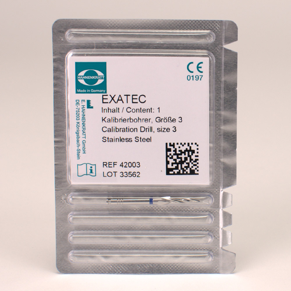 Exatec Kalibreerboor blauw, stuk