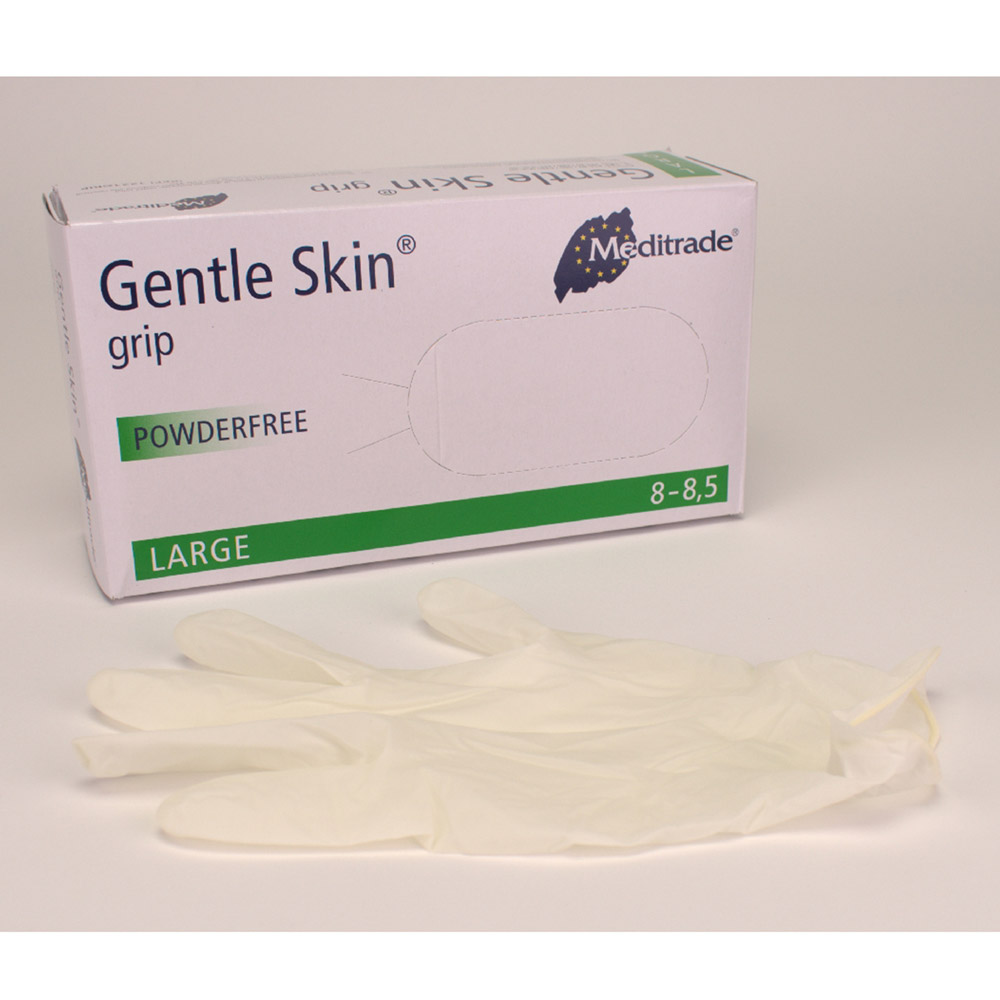Gentle Skin Grip handschoenen poedervrij Gr. L, 100 stuks