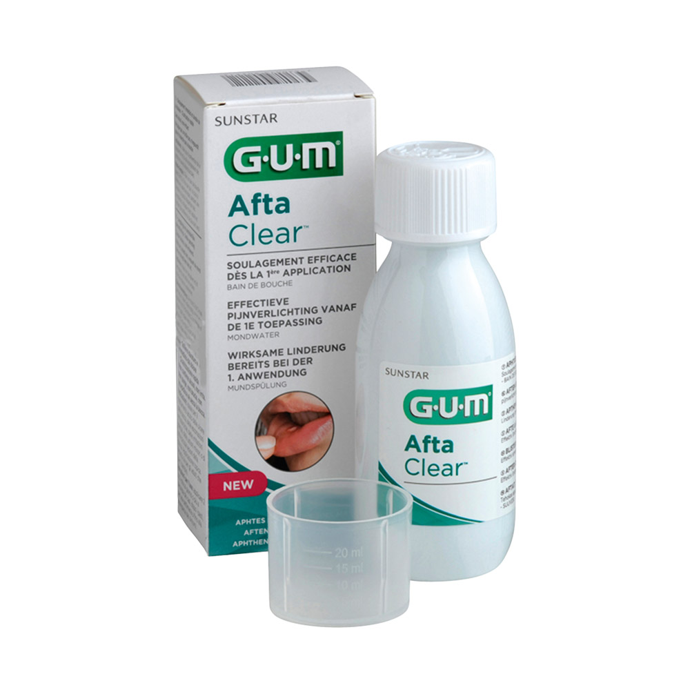 GUM AftaClear mondspoeling, 6 x 120 ml