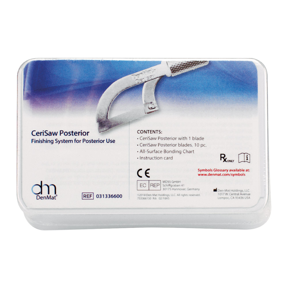 Cerisaw posterior W/11 zaagbladen + korte zaag, set