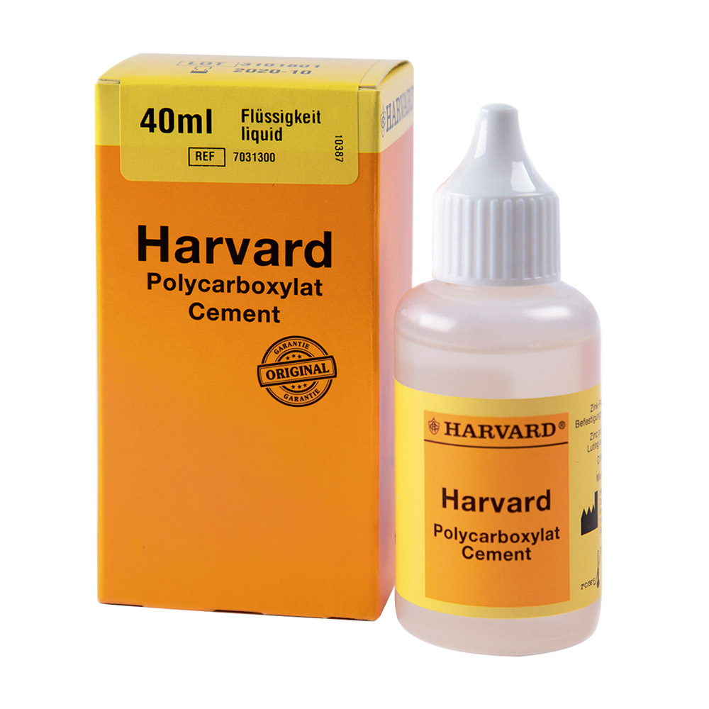 Harvard Polycarboxylaat Cement Vloeistof, 40 ml Flacon