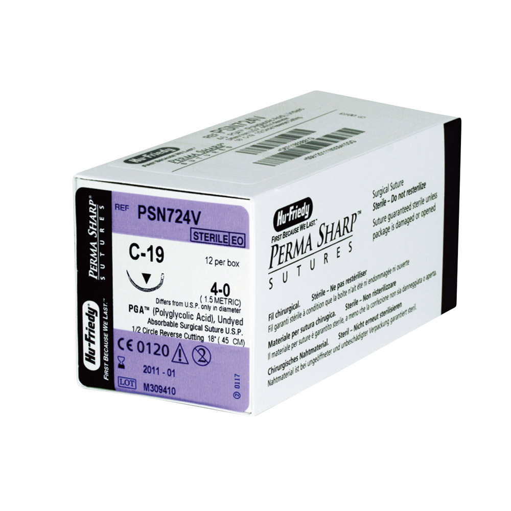 Hechtmateriaal PGA 4-0 PSN724V, 12 stuks