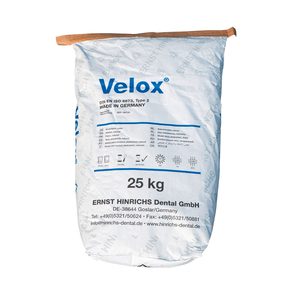 Alabastergips Velox, 25 kg Zak