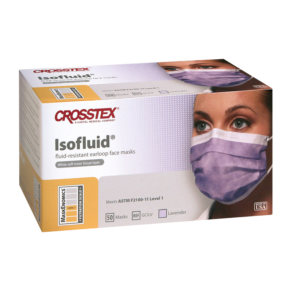 Isofluid masker lavendel latexvrij, 50 stuks